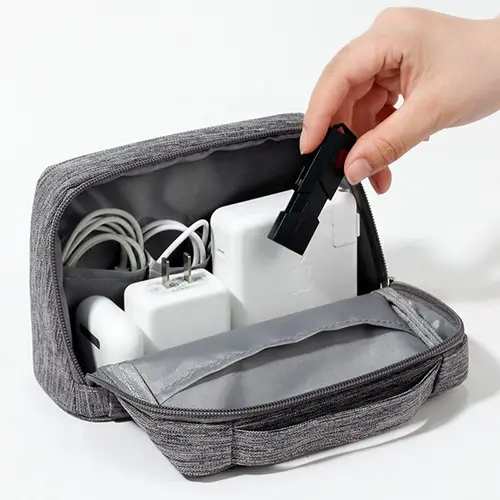 Large Toiletry Bag Womens Cable Pull Opening Hanging Travel Waterproof Cosmetic Bag